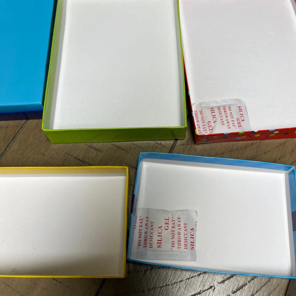 Party Gift Boxes NIP, with Balloon, Hap Bday Design-Red, Yellow, Blue, 36 total